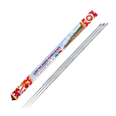 Триколор 400 мм. Бенгальские огни цветные купить в Северобайкальске | severobajkalsk.salutsklad.ru